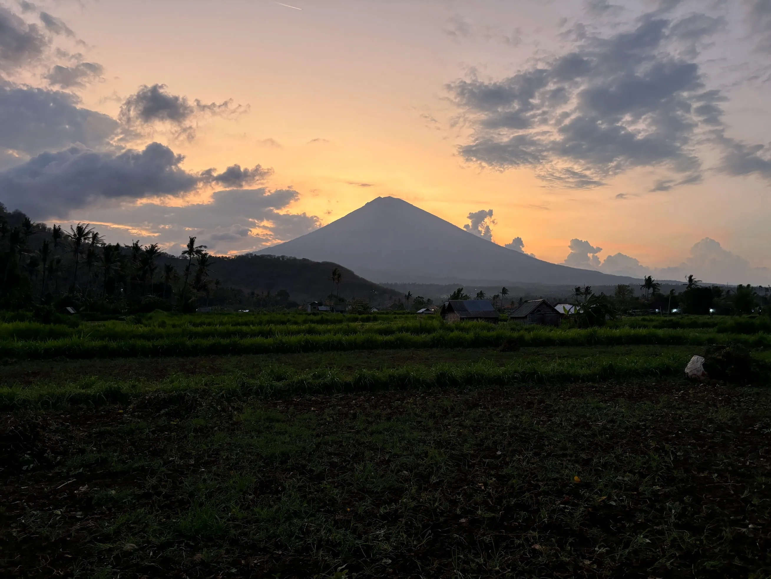 Mount Agung at sunset